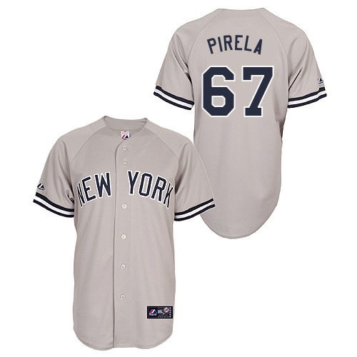 Jose Pirela #67 Youth Baseball Jersey-New York Yankees Authentic Road Gray MLB Jersey